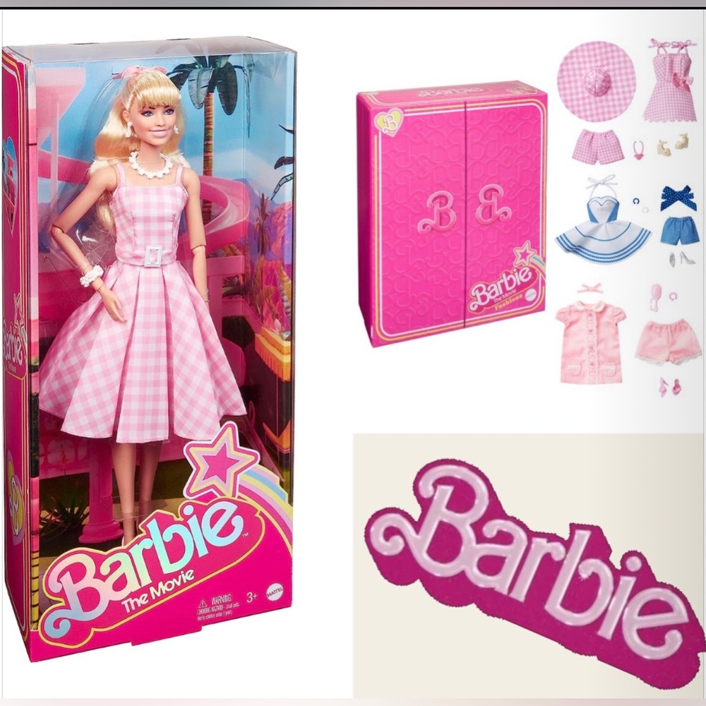 Barbie the movie doll and closet bundle